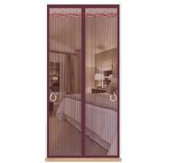 TJDWPRRD Maille D'écran Magnétique pour Porte D'entrée Portes de Séparation Extérieur Maison Terrasse Rideau en Filet Robuste Assemblage Facile Maille D'écran Mains Libres Salon,A,3.28x7.22ft