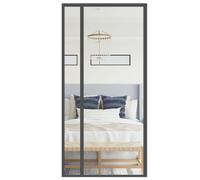 TJDWPRRD Moustiquaire à Isolation Thermique Transparente Rideau de Porte Magnétique pour Chambre Cuisine Couvre-Porte Coupe-Vent Fermeture Automatique Moustique à Double Ouverture,A,110x200cm