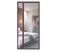 TJDWPRRD Moustiquaire Magnétique Robuste avec Transparente en EVA Rideau de Porte Isolant Thermique à Fermeture Automatique pour Patio Chambre Housse de Porte pour Salon Véranda,A,110x200cm