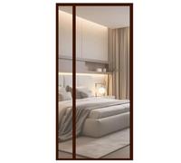 TJDWPRRD Moustiquaire Porte Magnétique Robuste Rideau d'hiver pour Porte-Fenêtre Coulissante Panneau de Bâche Transparent à Fermeture Automatique Cloison en Filet Mains Libres,A,85x200cm