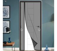 TJDWPRRD Moustiquaires Magnétiques Robustes Rideau de Porte D'intérieur Moustiquaire Auto-Fermant pour Porte D'entrée Patio Rideaux-Cloisons en Maille à Ouverture Mains Libres,A,0.85x1.95m