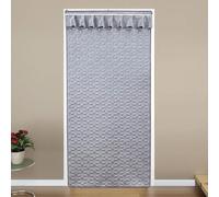 TJDWPRRD Rideau de Porte à Isolation Thermique Porte-Fenêtre Séparation Balcon Extérieure Porte Moustiquaire Auto-Obturante Rideaux de Porte Chambre Porte de Jardin Gris,A,140x200cm