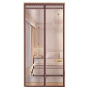 TJDWPRRD Rideau de Porte Dépistage Engrener Rideau Filets Partition en Plein Air Ouverture du Côté Gauche Gauche Réversible Fermeture Automatique Lourde Portes D'écrans Portables,A,90x220cm