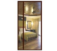 TJDWPRRD Rideau de Porte Isolant Transparent pour l'hiver Porte Moustiquaire Magnétique pour Cuisine Terrasse Rideau à Panneaux Fermeture Automatique Moustique à Double Ouverture,A,70x200cm