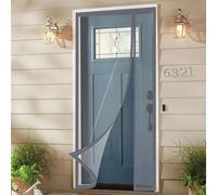 TJDWPRRD Rideau de Porte Thermique Magnétique Moustiquaire de Porte Transparente pour Terrasse Salle de Bain Cuisine Couverture de Porte Intérieure Coupe-Vent Ouverture Double Face,A,95x220cm