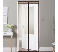 TJDWPRRD Rideaux de Porte Magnétiques Isolants Thermiques Moustique en Plastique Transparente pour Salon Chambre Protection Hivernale pour Terrasse Coupe-Vent Fermeture Automatique,A,0.8x1.95m