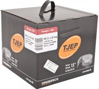 TJEP 15° Clous en bobine MX 21/30 Clous rainurés à tête ronde galvanisés à chaud 3,2 m
