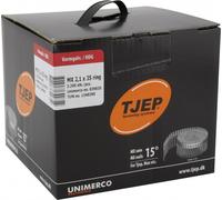 TJEP 15° Clous en bobine MX 21/35 Clous rainurés à tête ronde galvanisés à chaud 3,2 m