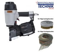 TJEP PC 90 Cloueur pour bobines 45-90mm pour clous de bobines 16° fil + plast