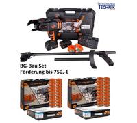 TJEP ULTRA GRIP 40 Drahtbindemaschine BG Bau Starter Set + Verlängerung + 80x Bindedraht K