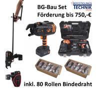 Tjep Ultra Grip 40 Machine à relier les fils BG Bau Set + rallonge + 80x fil de reliure