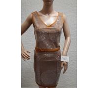 TJF5/ Ensemble Jupe & Top Clouté Noir Sexy Tailleur Jupe Strass T /M/L Giorgia