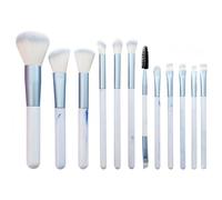 TJHBMNC Lot de 12 pinceaux de maquillage - Pour la réparation de fard à paupières - Bleu