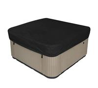 TJikeo Housse de Protection pour Bain à Remous de Jardin, Couverture Spa imperméable extérieure 210D, Protection Bain à remous, Protection UV et Housses Anti-poussière,210x210x30cm