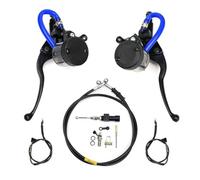 TJKIB Leiver d'embrayage Frein Kit De Réservoir De Maître-Cylindre De Frein De Pompe De Levier d'embrayage Hydraulique De Moto De 22mm pour Les Leviers d'embrayage De Frein De Moto De 50-300cc