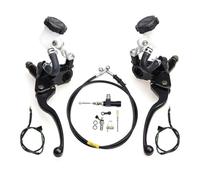 TJKIB Leiver d'embrayage Frein Kit De Réservoir De Maître-Cylindre De Frein De Pompe De Levier d'embrayage Hydraulique De Moto De 22mm pour Les Leviers d'embrayage De Frein De Moto De 50-300cc