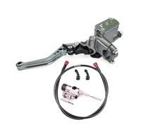 TJKIB Leiver d'embrayage Frein Kit d'embrayage Hydraulique pour Moto, 7/8 Pouces, 22mm, Levier Maître-Cylindre 125-250cc, pour pour Leviers De Frein Et d'embrayage