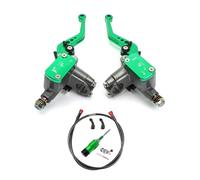 TJKIB Leiver d'embrayage Frein Kit d'embrayage Hydraulique pour Moto, 7/8 Pouces, 22mm, Levier Maître-Cylindre 125-250cc, pour pour Leviers De Frein Et d'embrayage