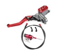 TJKIB Leiver d'embrayage Frein Kit d'embrayage Hydraulique pour Moto, 7/8 Pouces, 22mm, Levier Maître-Cylindre 125-250cc, pour pour Leviers De Frein Et d'embrayage