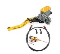 TJKIB Leiver d'embrayage Frein Kit d'embrayage Hydraulique pour Moto, 7/8 Pouces, 22mm, Levier Maître-Cylindre 125-250cc, pour pour Leviers De Frein Et d'embrayage