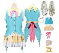 Tjlmomo Anime Nene Kusanagi Cosplay avec Perruque veste Jeu Project Sekai Colourful Stage Cosplay Tenue Adulti Rolle Ena Shinonome Accessoires Halloween Carnaval Fête Déguisement pour Femmes (S)