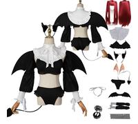 Tjlmomo Anime Rizu-Kyun Cosplay Costume avec Perruque Jeu Cosplay Tenue Adulti Rolle Marin Kitagawa Uniforme Accessoires Costume Halloween Carnaval Fête Déguisement Vêtements pour Femmes Filles