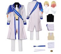 Tjlmomo Anime Tsukasa Tenma Blue Cosplay Costume avec Perruque Jeu Project Sekai Colourful Stage Cosplay Tenue Adulti Rolle Rui Kamishiro Uniforme Halloween Carnaval Fête Déguisement pour Hommes