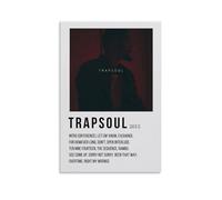 TJLTXV Bryson Tiller TrapsoulArtistic Poster étanche haute définition pour cuisine, salle de bain, dortoir, sans perçage, facile à installer, décoration multi-scènes, 30 x 45 cm, sans cadre