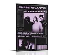 TJLTXV Chase AtlanticArtistic Poster imperméable haute définition pour cuisine, salle de bain, dortoir, facile à installer, décoration multi-scènes, 50 x 75 cm, style cadre