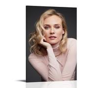 TJLTXV Diane KrugerPoster artistique imperméable haute définition pour cuisine, salle de bain, dortoir, facile à installer, décoration multi-scènes, 50 x 75 cm, style cadre