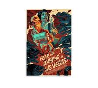 TJLTXV Fear And Loathing in Las VegasPoster artistique haute définition imperméable sans perçage pour cuisine, salle de bain, dortoir, facile à installer, décoration multi-scènes, 30 x 45 cm, style