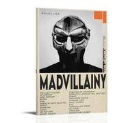 TJLTXV Madvillain Madvillainy Poster artistique haute définition imperméable haute définition sans perçage facile à installer 30 x 45 cm style cadre