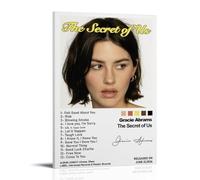 TJLTXV Poster artistique imperméable haute définition The Secret of Us-Gracie Abrams pour cuisine, salle de bain, dortoir, sans perçage, facile à installer, 30 x 45 cm, style cadre