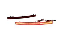 TjOta Feux Brouillard Arrière Pour Corvette Pour C7 2014-2019 Arrière Frein Feux Antibrouillard Arrière 2x Lentille LED Feux Réflecteur Pare-chocs Arrière Voiture(2pcs RED LENS)