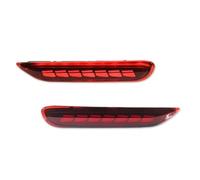 TjOta Feux Brouillard Arrière Pour Nissan Pour Rogue Pour Leaf Pour Pathfinder Feux de réflecteur de pare-chocs arrière à LED Feux arrière(A Red Lens)