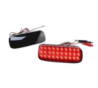 TjOta Feux Brouillard Arrière Pour Peugeot 107 206 607 Pour Expert 2X LED Rouges Réflecteur De Pare-chocs Arrière(2pcs Smoke LENS)