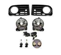 TjOta Phares Antibrouillard Auto Pour Golf 5 Pour A5 MK5 R32 2004 2005-2009 Pièces Automobiles Feux Antibrouillard Lampes Grilles Couvercle Et Fil Halogène LED(Halogen set)