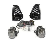 TjOta Phares Antibrouillard Auto Pour Nissan Pour Kicks 2021 2022 LED DRL Phare Antibrouillard Couvercle Jour Grille Cadre Faisceau Câbles Interrupteur(DRL and fog set-A)