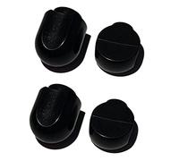 TJPoto Lot de 4 boutons de contrôle de vitesse en plastique noir pour mixeurs KitchenAid