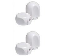 TJPoto Lot de 4 boutons de levier de verrouillage en plastique blanc et bouton de contrôle de vitesse pour mixeurs Kitchenaid