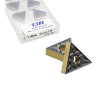 TJR Lot de 10 inserts de tour en carbure indexables TNMG331 / TNMG160408-TM LF9218 pour tours CNC et standard - Usinage de qualité supérieure pour acier inoxydable, acier, fonte et plus encore