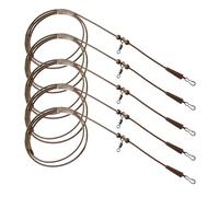 TJR Tackle Lot de 5 tubes de pêche pré-montés pour hélicoptère anti-enchevêtrement (marron)