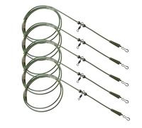 TJR Tackle Lot de 5 tubes de pêche pré-montés pour hélicoptère anti-enchevêtrement (vert)