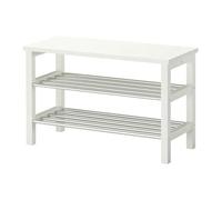 Tjusig Banc avec rangement à chaussures Blanc