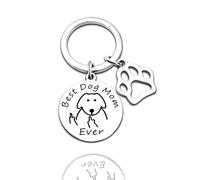TJUSPIRIT Porte-clés avec gravure « Best Cat Mom Ever » - Idée cadeau pour chat, mère, chien, mère