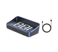 TJXGH HUD pour Voitures pour Rivian R1T（Electric）, Affichage Tete Haute Voiture Plug Play Compteur Vitesse Numérique pour Voiture,White