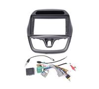 Tjxtixle Cadre Panneau Radio Fascias pour Citroen pour Spark 2015 Adapté À L'écran L'unité Centrale Tableau Bord 2din GPS Navigation Façade D'autoradio(Frame and Cables)