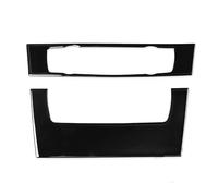 Tjxtixle pour BMW 3 pour Série 2005-2012 pour E90 pour E92 Piano Climatiseur CD Panneau De Commande Couvercle en Plastique Autocollant Intérieur Voiture Voiture Console Centrale(B)