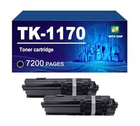 TK-1170 Cartouche De Toner Compatible pour Les Imprimantes pour Kyocera ECOSYS M2040dn M2540dn M2640idw, Rendement Jusqu'à 7200 Pages,TK 1170-2 Pack