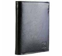 Grand portefeuille cuir homme - 15 cm Noir